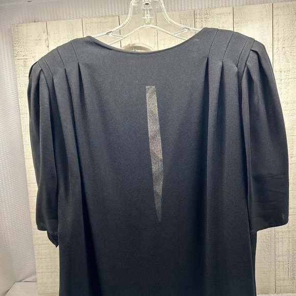 COPY - VTG Liz Claiborne LBD 1 Button Closure 13 " Slit in Back Midi Length Siz… - Picture 2 of 5